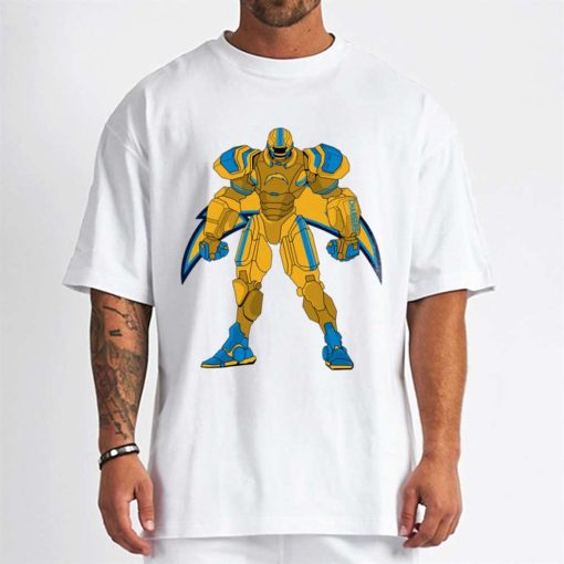 T Shirt Men DSBN287 Transformer Robot Los Angeles Chargers T Shirt
