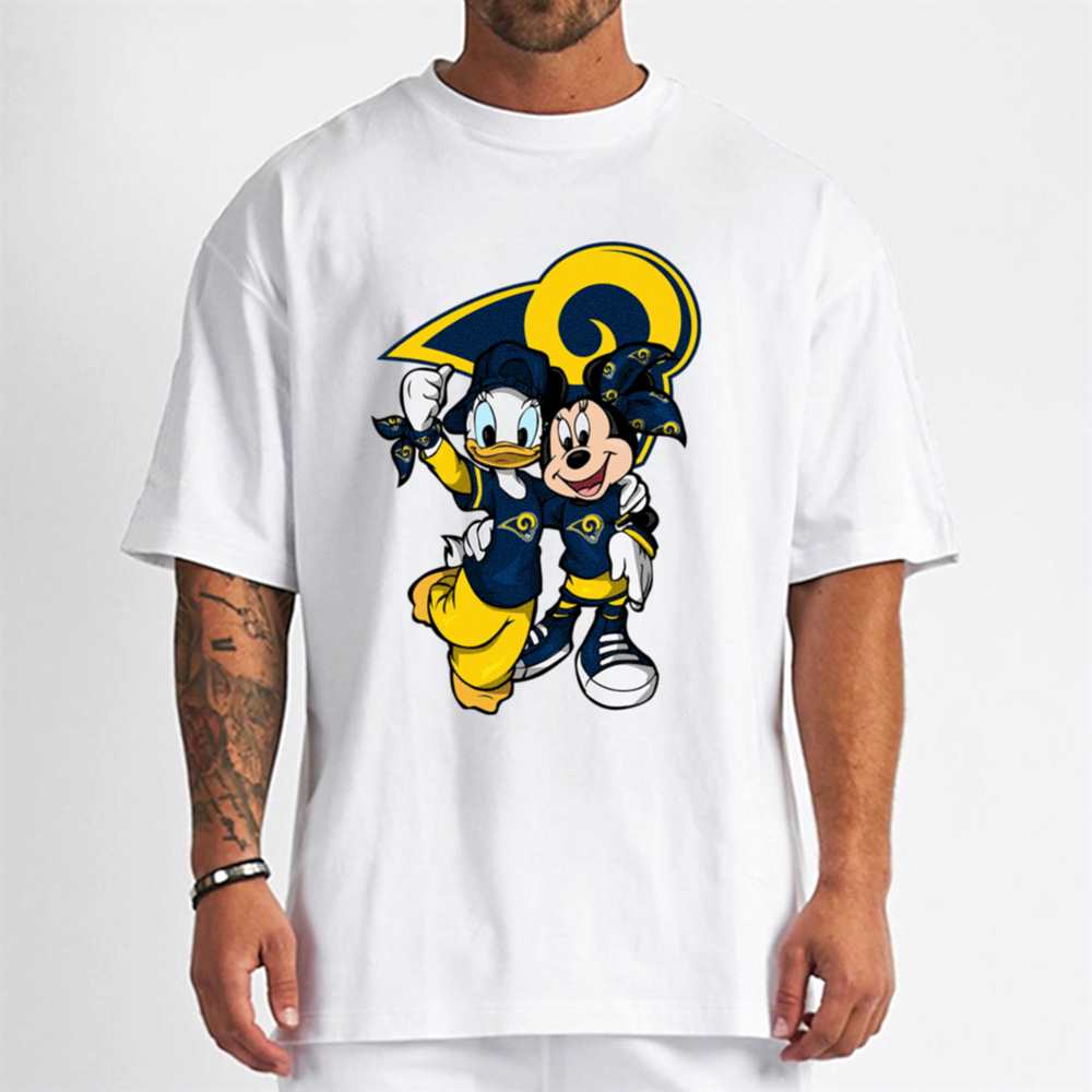 I Love The Rams Mickey Mouse Los Angeles Rams T-Shirt - T-shirts