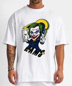 T Shirt Men DSBN297 Joker Smile Los Angeles Rams T Shirt