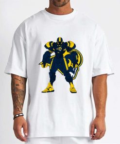 T Shirt Men DSBN303 Transformer Robot Los Angeles Rams T Shirt