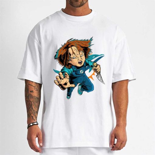T Shirt Men DSBN309 Chucky Fans Miami Dolphins T Shirt