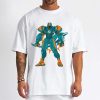 T Shirt Men DSBN318 Transformer Robot Miami Dolphins T Shirt