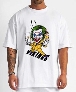 T Shirt Men DSBN331 Joker Smile Minnesota Vikings T Shirt