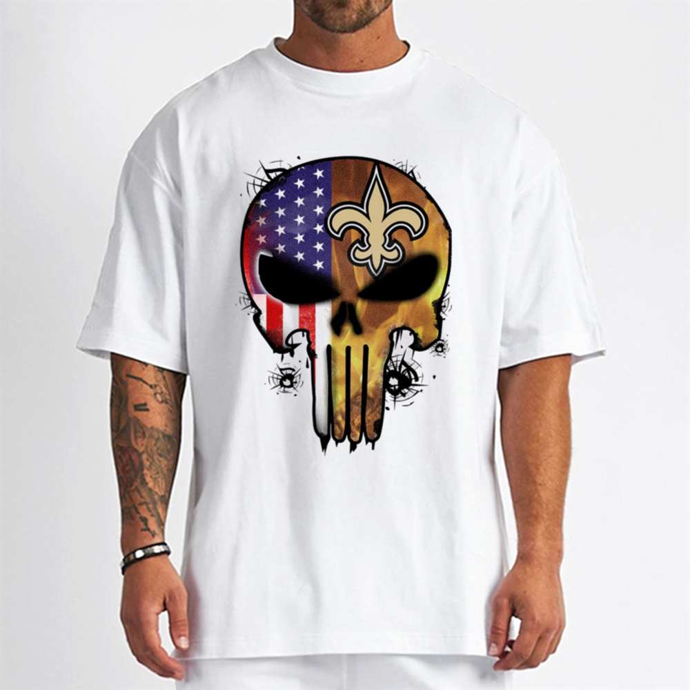 Punisher Skull New Orleans Saints T-Shirt