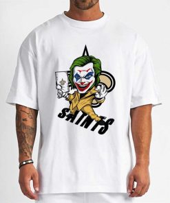 T Shirt Men DSBN365 Joker Smile New Orleans Saints T Shirt