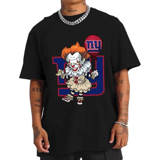 T Shirt Men DSBN371 It Clown Pennywise New York Giants T Shirt