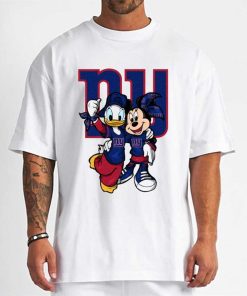 T Shirt Men DSBN376 Minnie And Daisy Duck Fans New York Giants T Shirt
