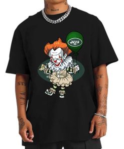 T Shirt Men DSBN393 It Clown Pennywise New York Jets T Shirt