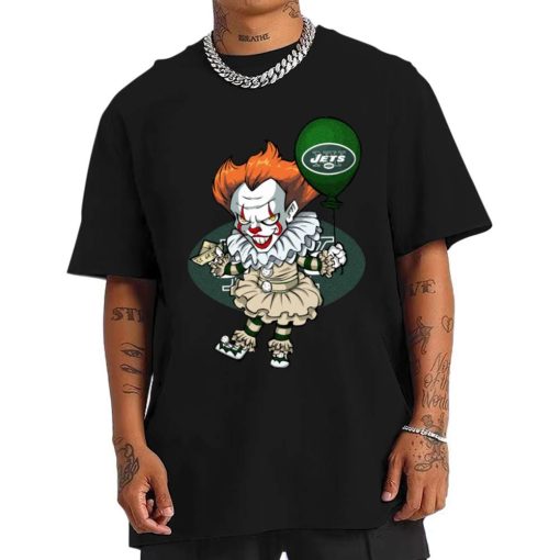 T Shirt Men DSBN393 It Clown Pennywise New York Jets T Shirt