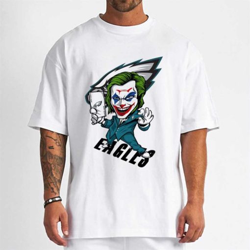 T Shirt Men DSBN408 Joker Smile Philadelphia Eagles T Shirt