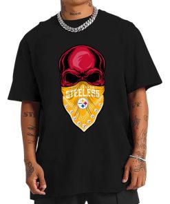 T Shirt Men DSBN417 Punisher Skull Pittsburgh Steelers T Shirt 1