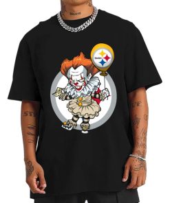 T Shirt Men DSBN420 It Clown Pennywise Pittsburgh Steelers T Shirt