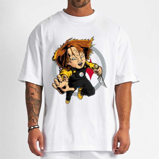 T Shirt Men DSBN421 Chucky Fans Pittsburgh Steelers T Shirt