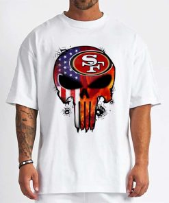 T Shirt Men DSBN446 Punisher Skull San Francisco 49Ers T Shirt