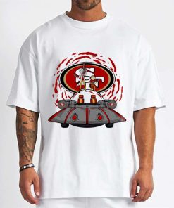 T Shirt Men DSBN448 Rick Morty In Spaceship San Francisco 49Ers T Shirt