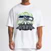 T Shirt Men DSBN454 Rick Morty In Spaceship Seattle Seahawks T Shirt