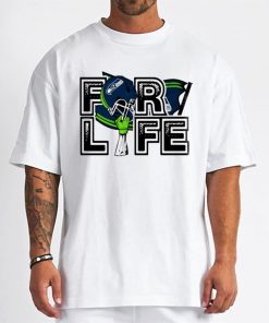 T Shirt Men DSBN458 For Life Helmet Flag Seattle Seahawks T Shirt