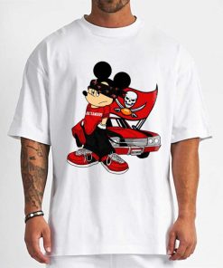 T Shirt Men DSBN466 Mickey Gangster And Car Tampa Bay Buccaneers T Shirt
