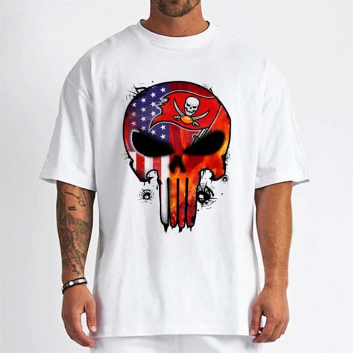 T Shirt Men DSBN477 Punisher Skull Tampa Bay Buccaneers T Shirt