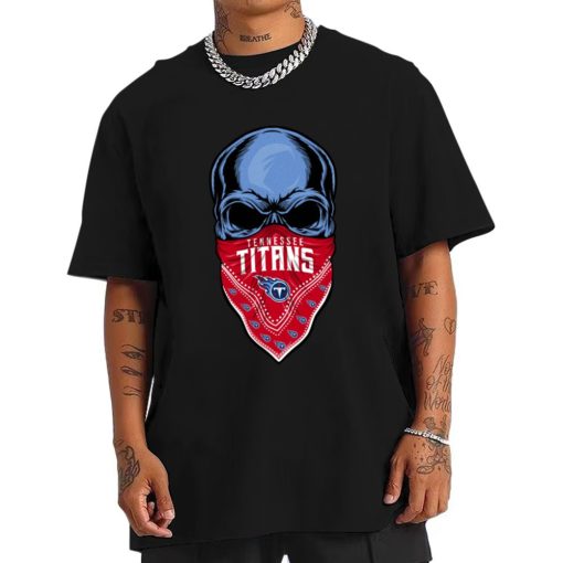 T Shirt Men DSBN481 Punisher Skull Tennessee Titans T Shirt 2