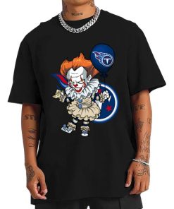 T Shirt Men DSBN483 It Clown Pennywise Tennessee Titans T Shirt