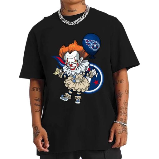 T Shirt Men DSBN483 It Clown Pennywise Tennessee Titans T Shirt