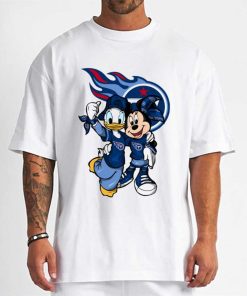 T Shirt Men DSBN484 Minnie And Daisy Duck Fans Tennessee Titans T Shirt