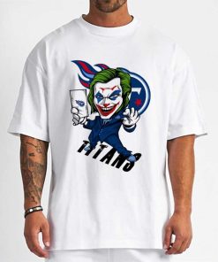 T Shirt Men DSBN489 Joker Smile Tennessee Titans T Shirt
