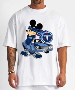 T Shirt Men DSBN494 Mickey Gangster And Car Tennessee Titans T Shirt