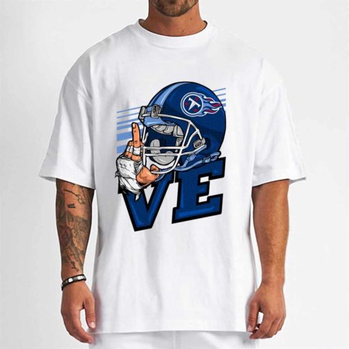 T Shirt Men DSBN496 Love Sign Tennessee Titans T Shirt