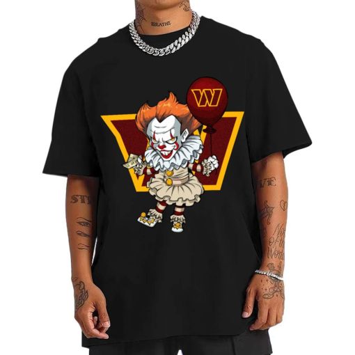 T Shirt Men DSBN510 It Clown Pennywise Washington Commanders T Shirt