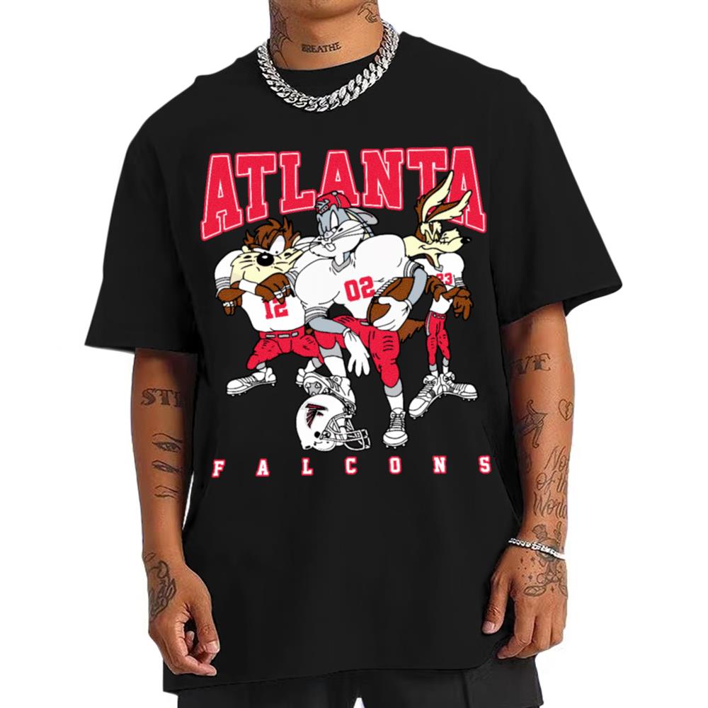 Atlanta Falcons Bugs Bunny And Taz Player T-Shirt