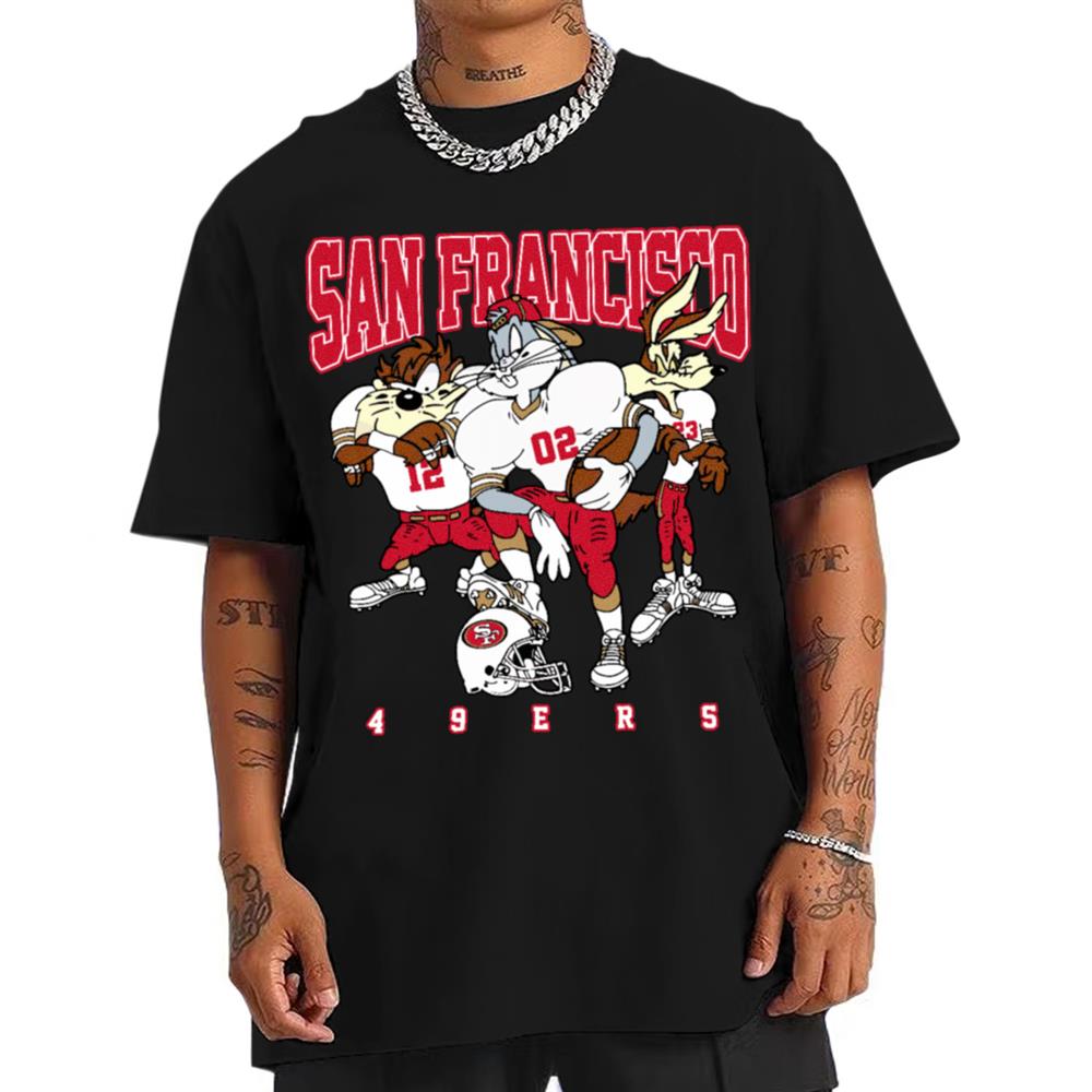 San Francisco 49ers Bugs Bunny And Taz Player T-Shirt