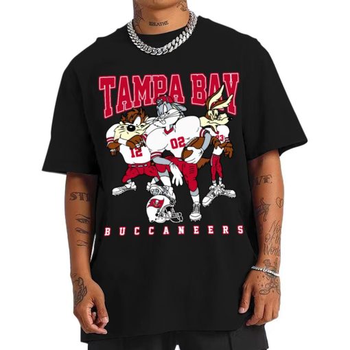 T Shirt Men DSLT30 Tampa Bay Buccaneers Bugs Bunny And Taz Player T Shirt