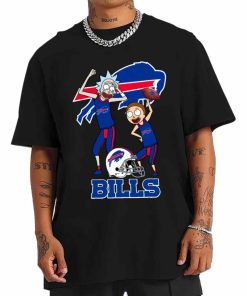 T Shirt Men DSRM04 Rick And Morty Fans Play Football Buffalo Bills