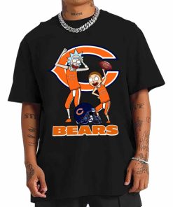 T Shirt Men DSRM06 Rick And Morty Fans Play Football Chicago Bears