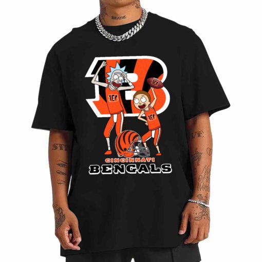 T Shirt Men DSRM07 Rick And Morty Fans Play Football Cincinnati Bengals