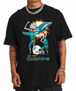 T Shirt Men DSRM20 Rick And Morty Fans Play Football Miami Dolphins
