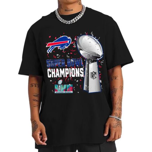 T Shirt Men DSSB04 Buffalo Bills Super Bowl LVII 2023 Champions T Shirt