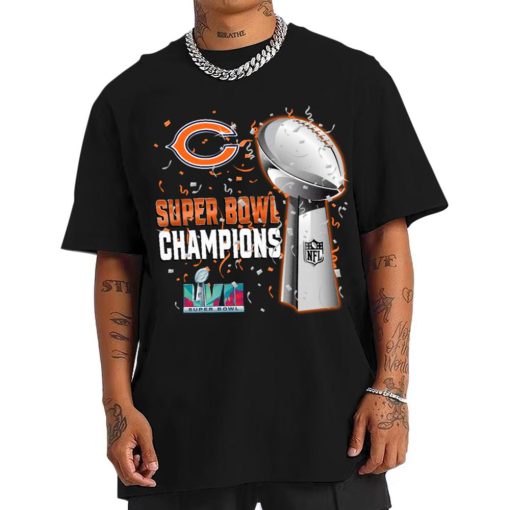 T Shirt Men DSSB06 Chicago Bears Super Bowl LVII 2023 Champions T Shirt