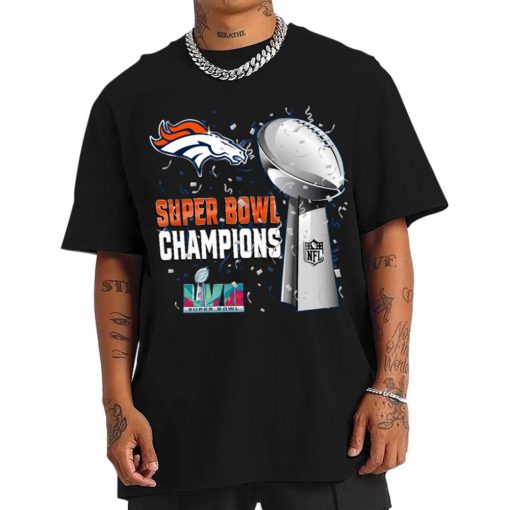 T Shirt Men DSSB10 Denver Broncos Super Bowl LVII 2023 Champions T Shirt