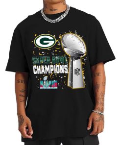 T Shirt Men DSSB12 Green Bay Packers Super Bowl LVII 2023 Champions T Shirt