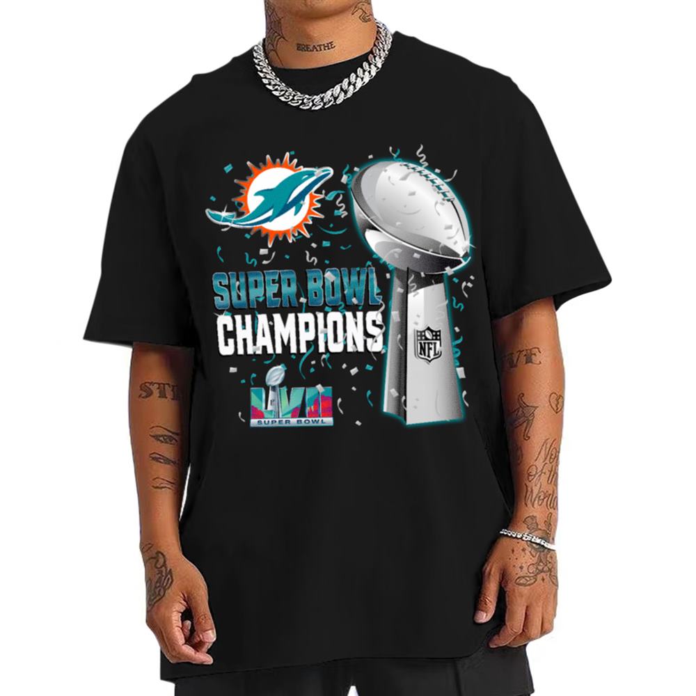Miami Dolphins Super Bowl LVII 2023 Champions T-Shirt