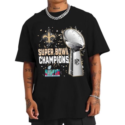 T Shirt Men DSSB23 New Orleans Saints Super Bowl LVII 2023 Champions T Shirt