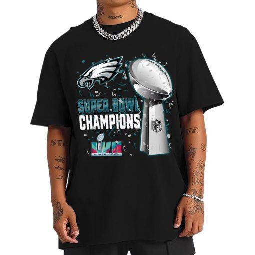 T Shirt Men DSSB26 Philadelphia Eagles Super Bowl LVII 2023 Champions T Shirt
