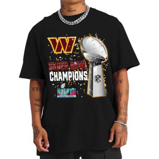 T Shirt Men DSSB32 Washington Commanders Super Bowl LVII 2023 Champions T Shirt