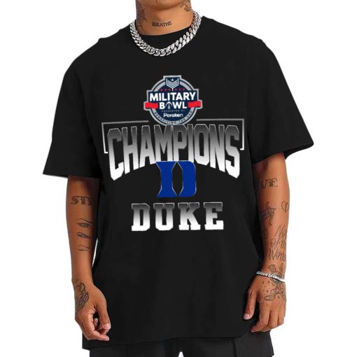 T Shirt Men Duke Blue Devils Military Bowl Champions T Shirt