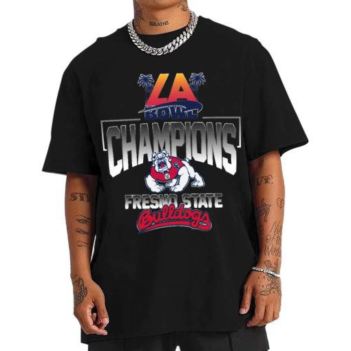 T Shirt Men Fresno State Bulldogs LA Bowl Champions T Shirt