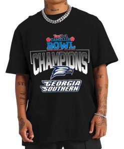 T Shirt Men Georgia Southern Eagles Camellia Bowl Champions T Shirt