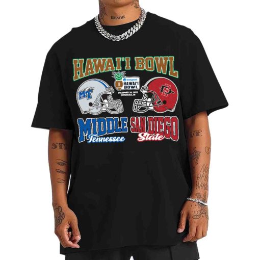 T Shirt Men Hawai i Bowl Champions Middle Tennessee San Diego State 2022 T Shirt